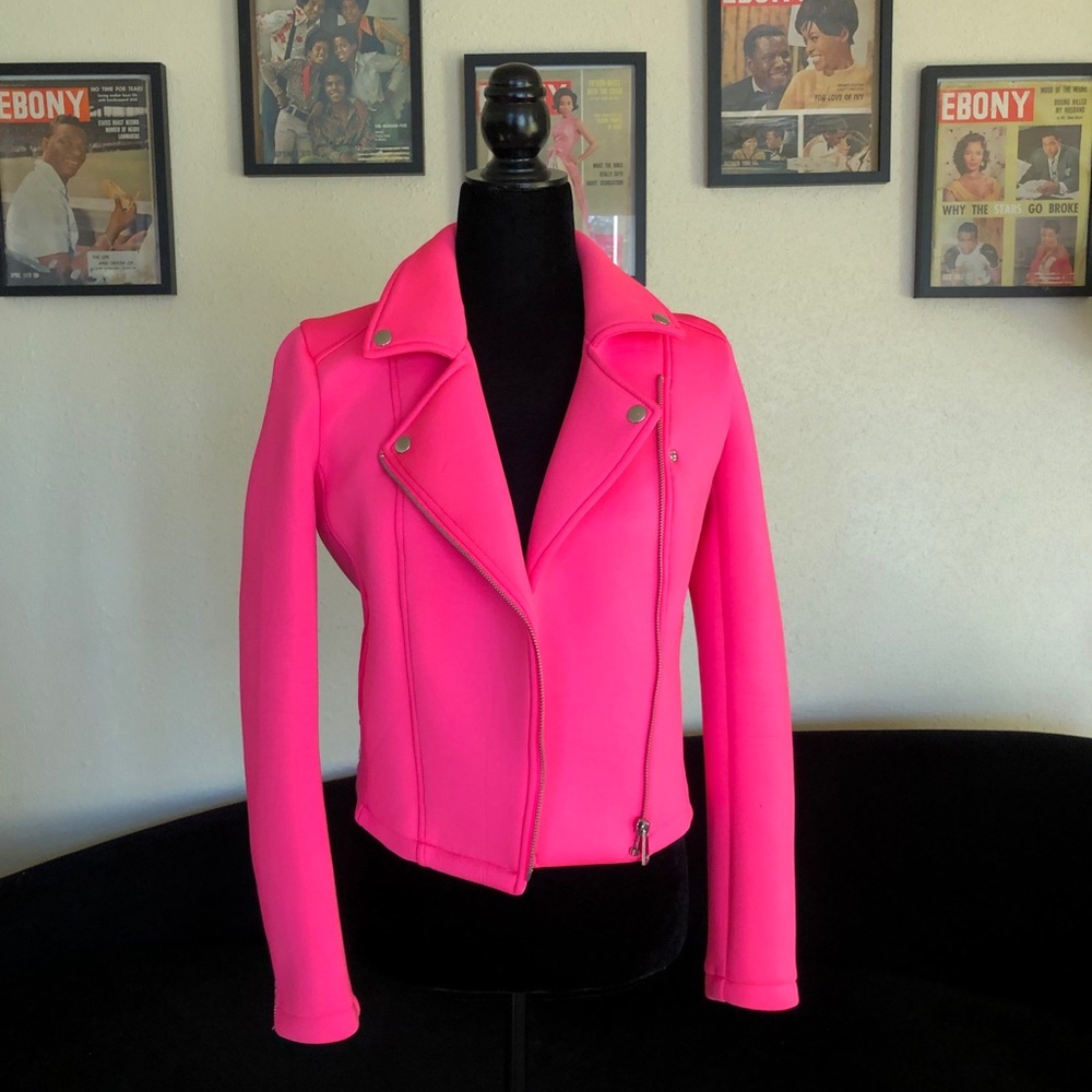 Hot Pink Neoprene Motorcycle Jacket